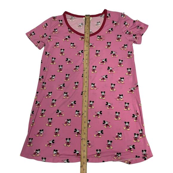 Disney Nite Nite Munkie Munkie Mickey Mouse Pink Night Gown Size Large - Picture 7 of 7